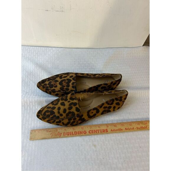 9W Time & Tru pointy flat shoes animal print Wides - Picture 7 of 7